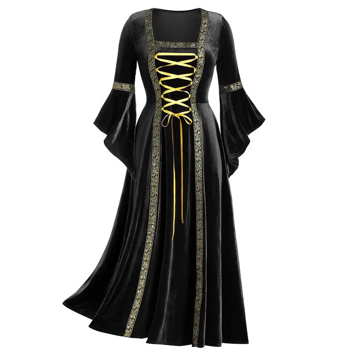 La Châtelaine Maudite, robe en velours noir