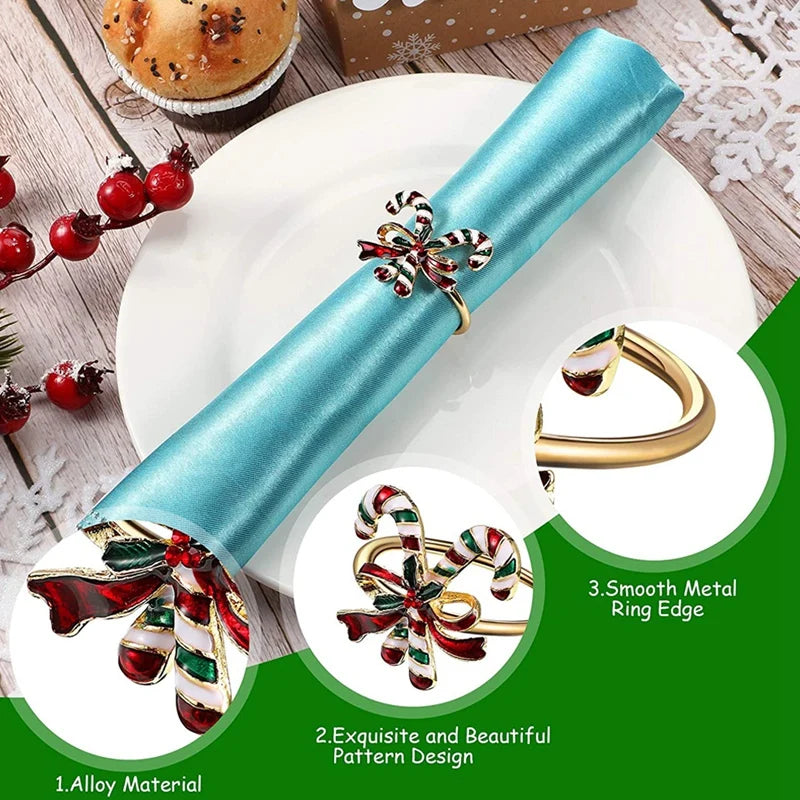 Les Ronds de Serviette de Noël (lot de 6)