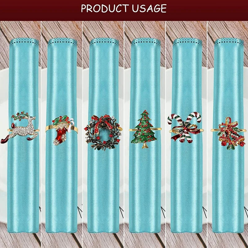 Les Ronds de Serviette de Noël (lot de 6)