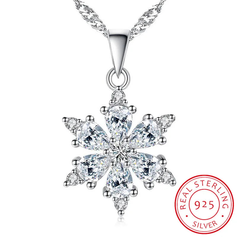 Le Collier Flocon en Argent 925