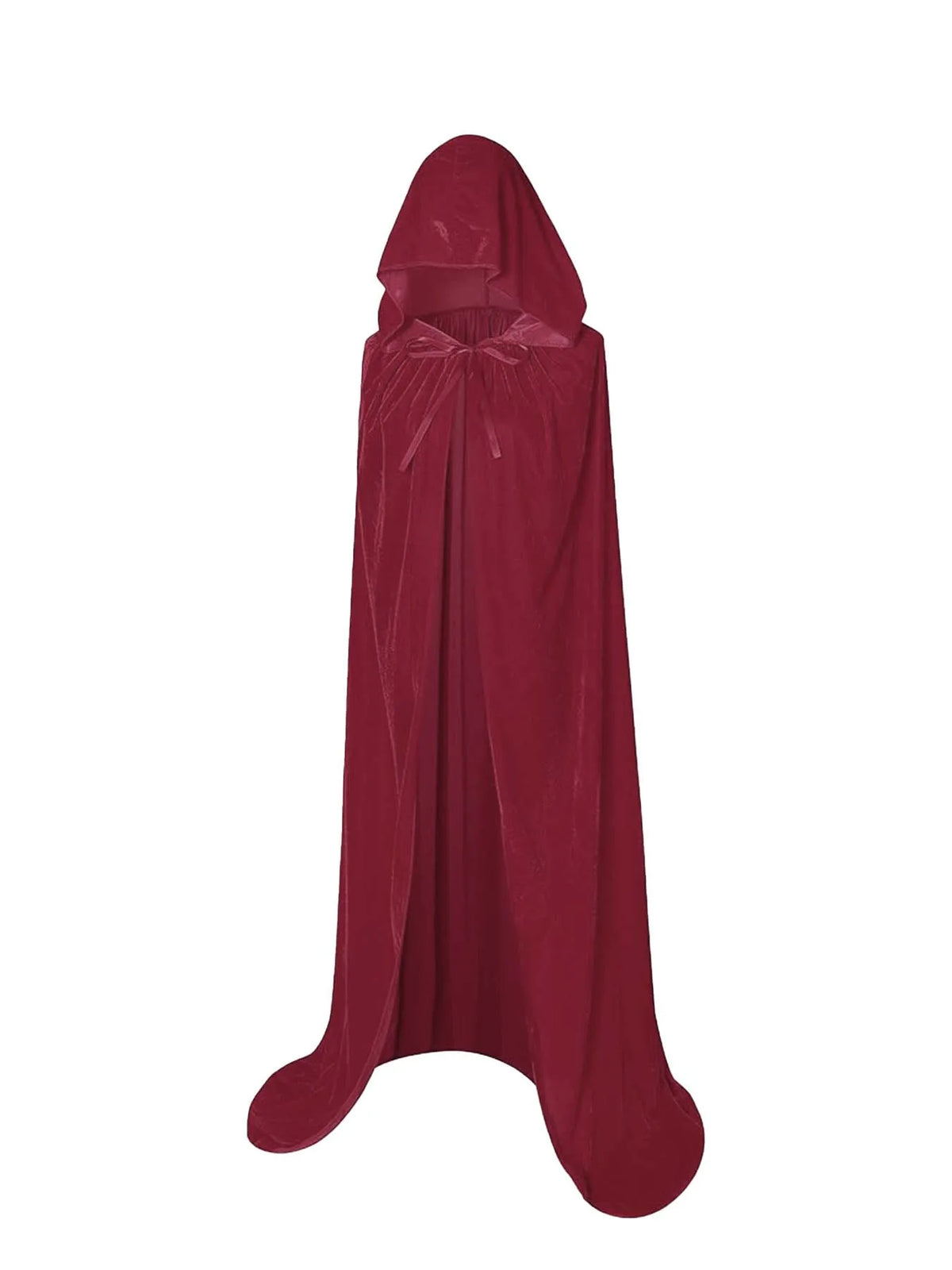 Cape en velours bordeaux