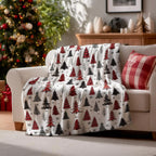 Le Plaid Flanelle aux Sapins à Carreaux