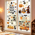 Les Vitrophanies d'Halloween sur une fenêtre