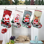 Les Bas de Noël en Peluche (lot de 4)