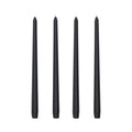 Les Cierges de Minuit : lot de 4 bougies coniques noires
