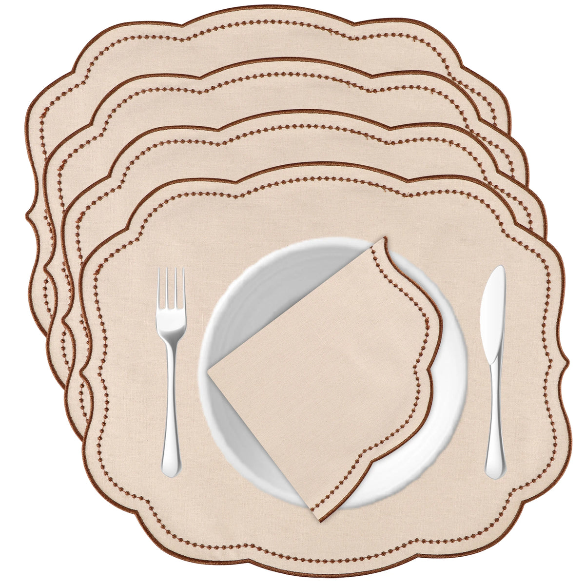 Les Sets de Table Brodés (lot de 4)