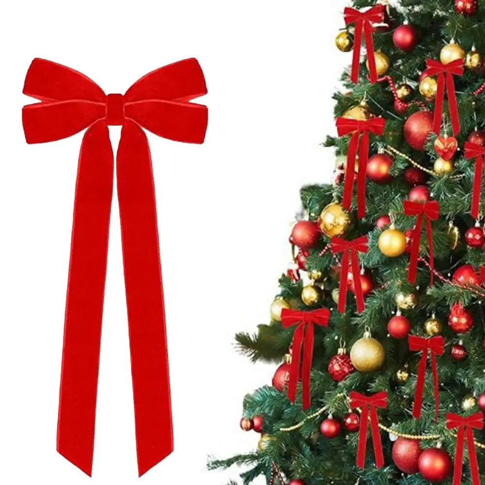 Les Nœuds en Velours pour le Sapin (lot de 12)