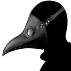 Le Bec du Médecin Noir : masque de médecin de la peste en simili-cuir noir