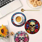 Sous-verres sur une table