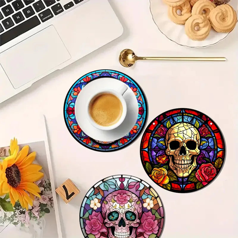 Sous-verres sur une table