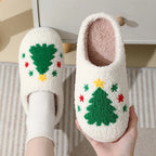 Les Pantoufles de Noël Brodées