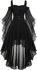 Robe de sorcière, bustier noir