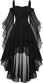 Robe de sorcière, bustier noir