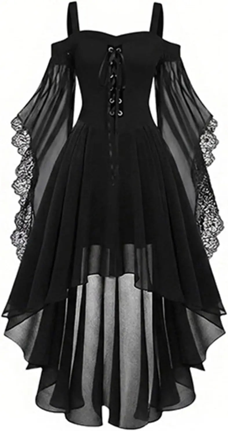 Robe de sorcière, bustier noir