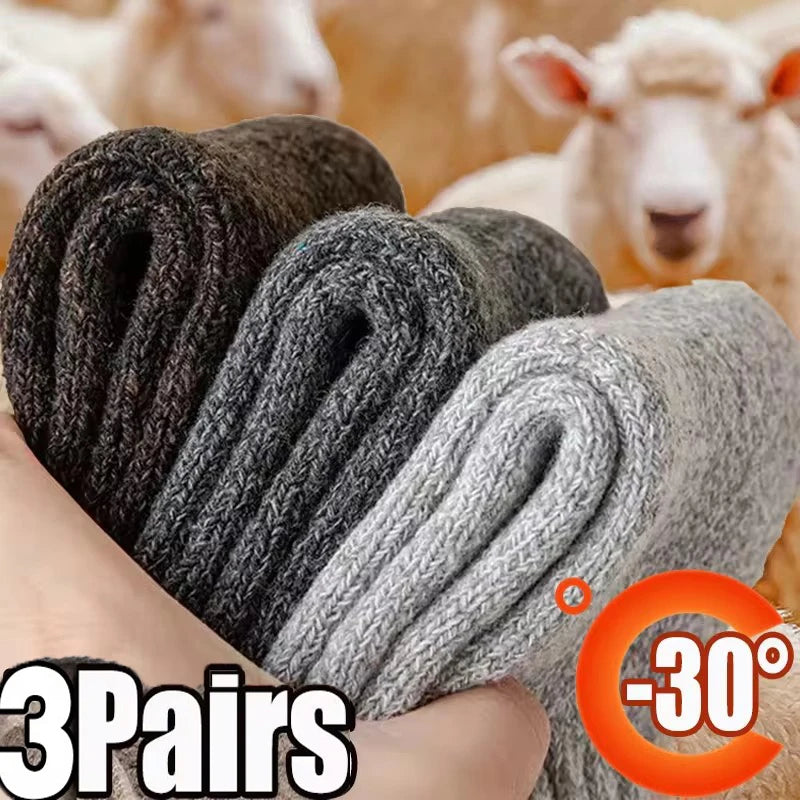 Les Chaussettes Épaisses pour Homme (lot de 3 paires)