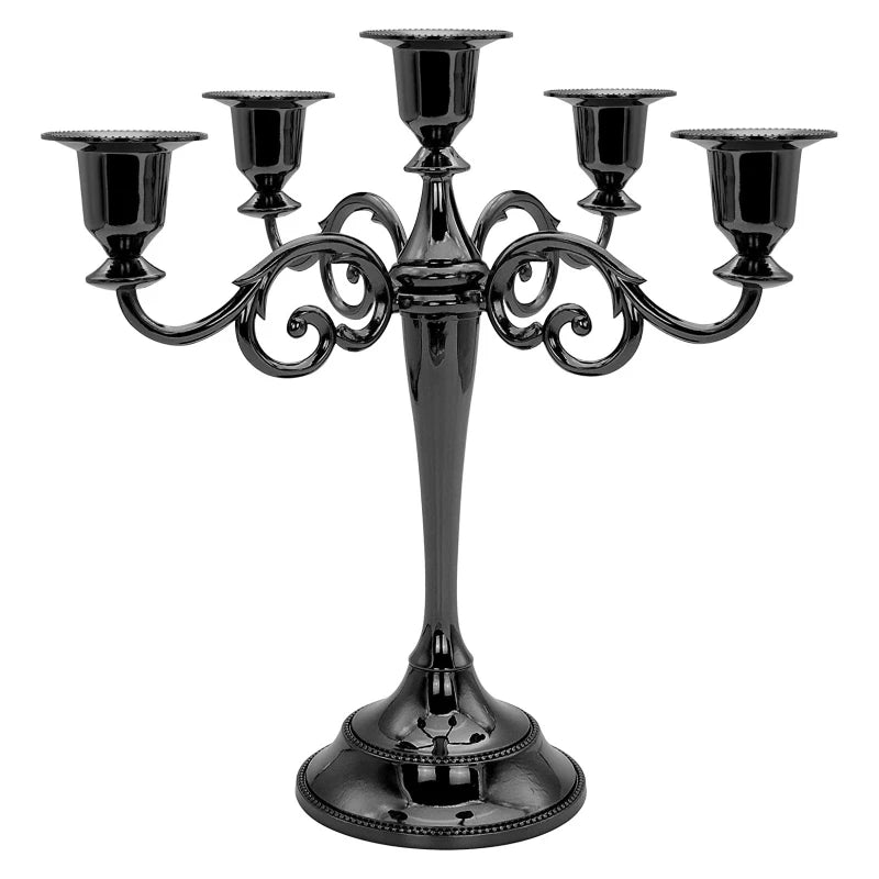 Le Candélabre de la Nuit, 5 branches, fer noir