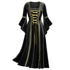 La Châtelaine Maudite, robe en velours noir