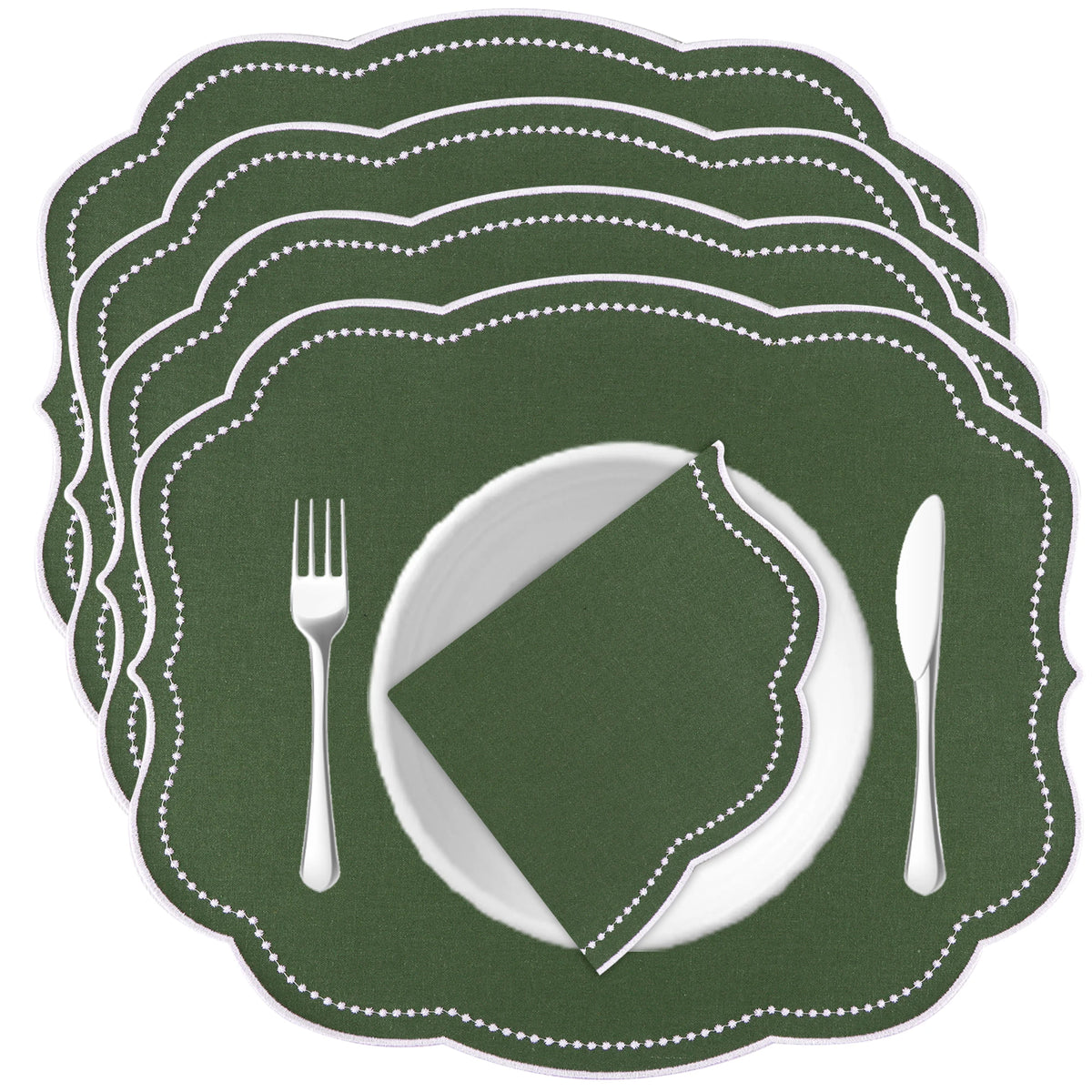 Les Sets de Table Brodés (lot de 4)