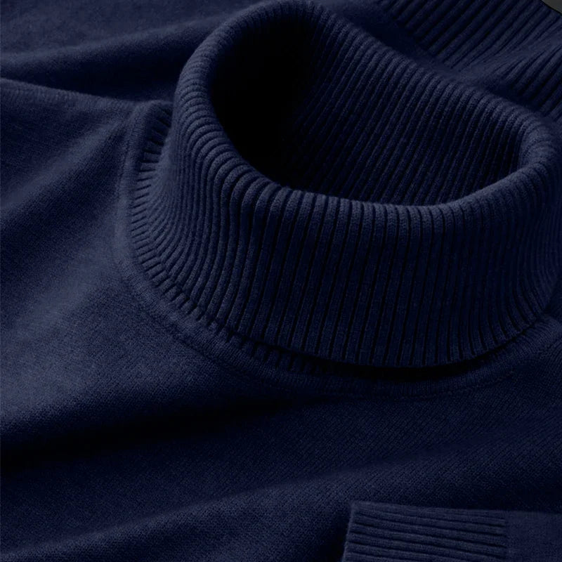 Le Pull Col Roulé en Maille pour Homme