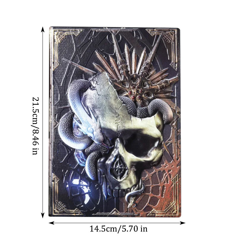 Dimensions du carnet : environ 21,5 × 14,5 cm