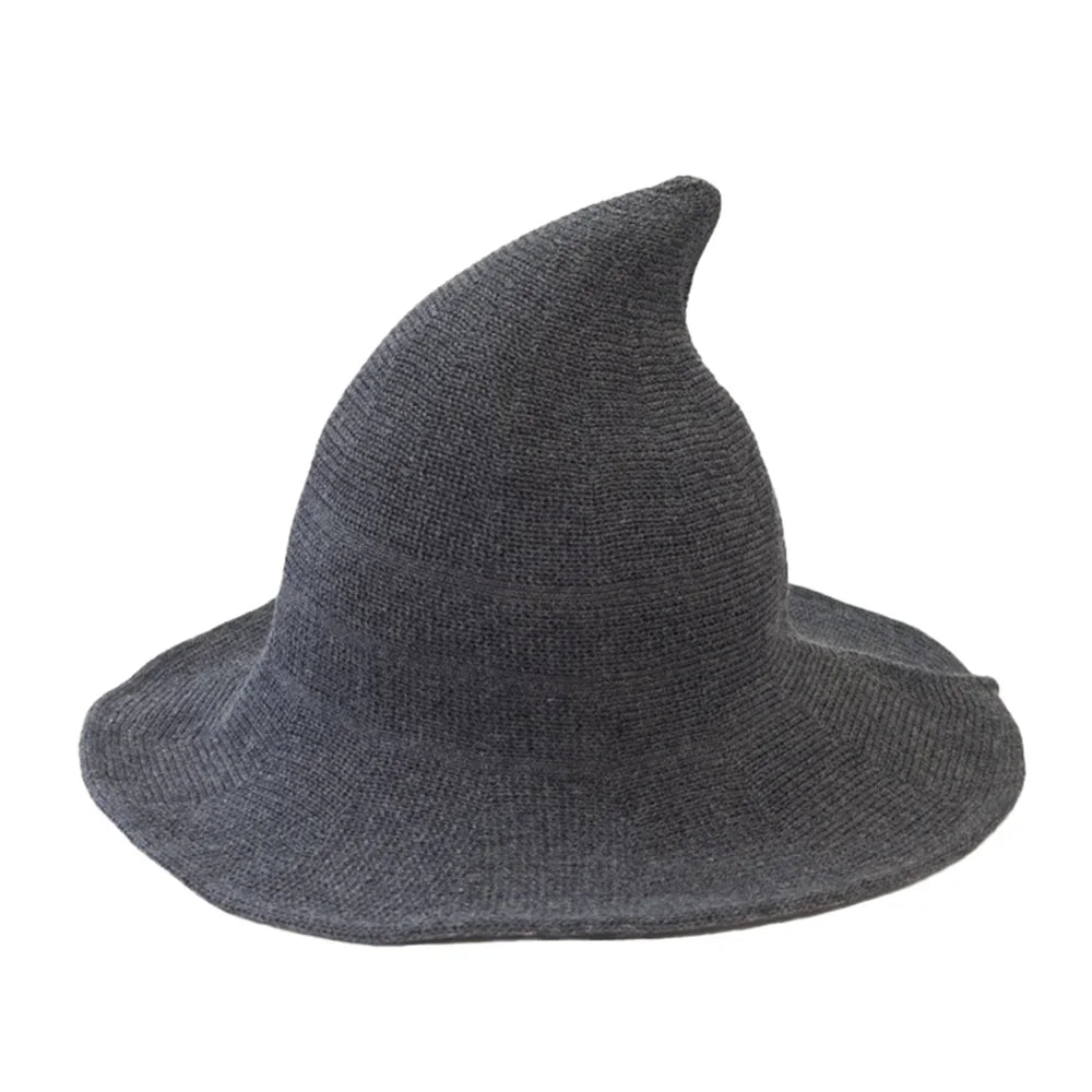 Le Chapeau de la Sorcière Tricotée – Gris