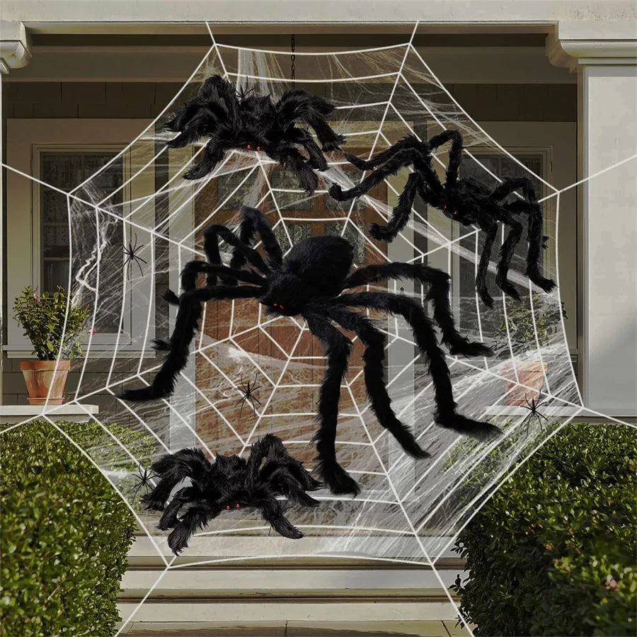 L'Araignée Géante du Manoir sur sa toile