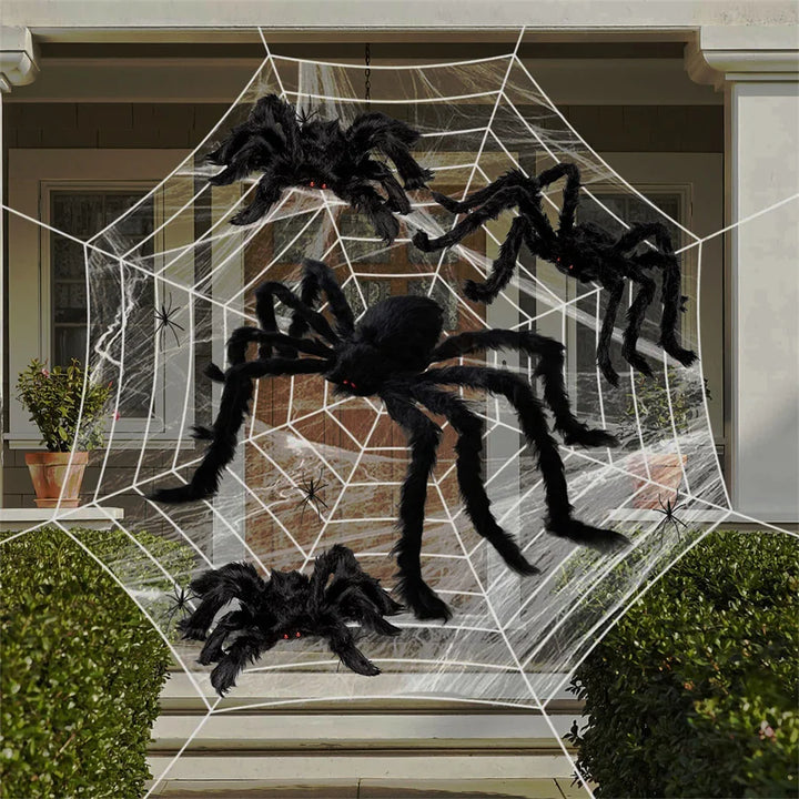L'Araignée Géante du Manoir sur sa toile