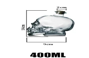 Carafe crâne 400 ml, dimensions