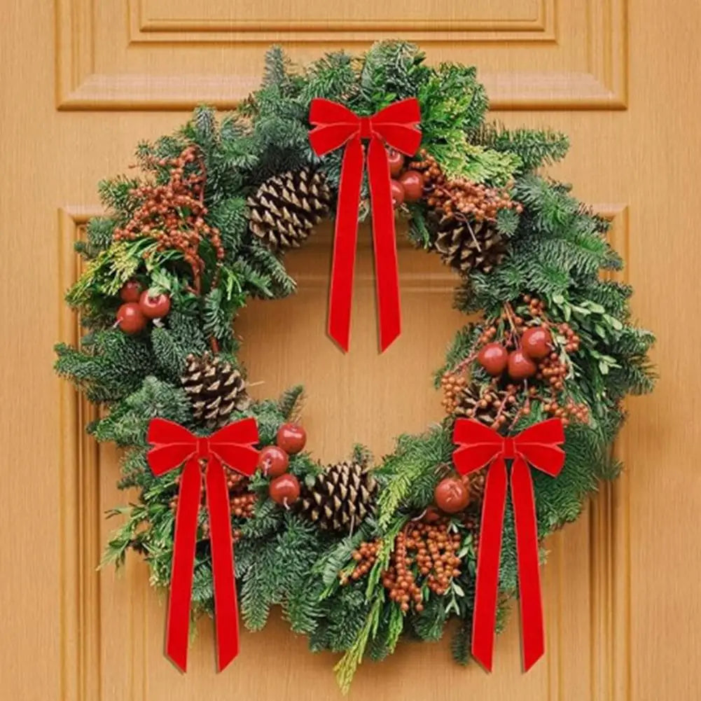 Les Nœuds en Velours pour le Sapin (lot de 12)