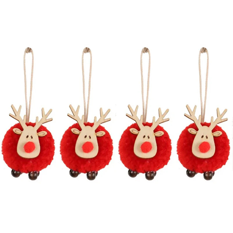 Les Petits Rennes en Feutrine (lot de 4)