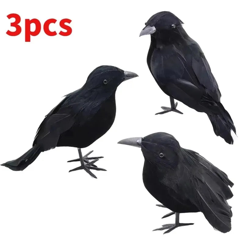 Lot de 3 corbeaux