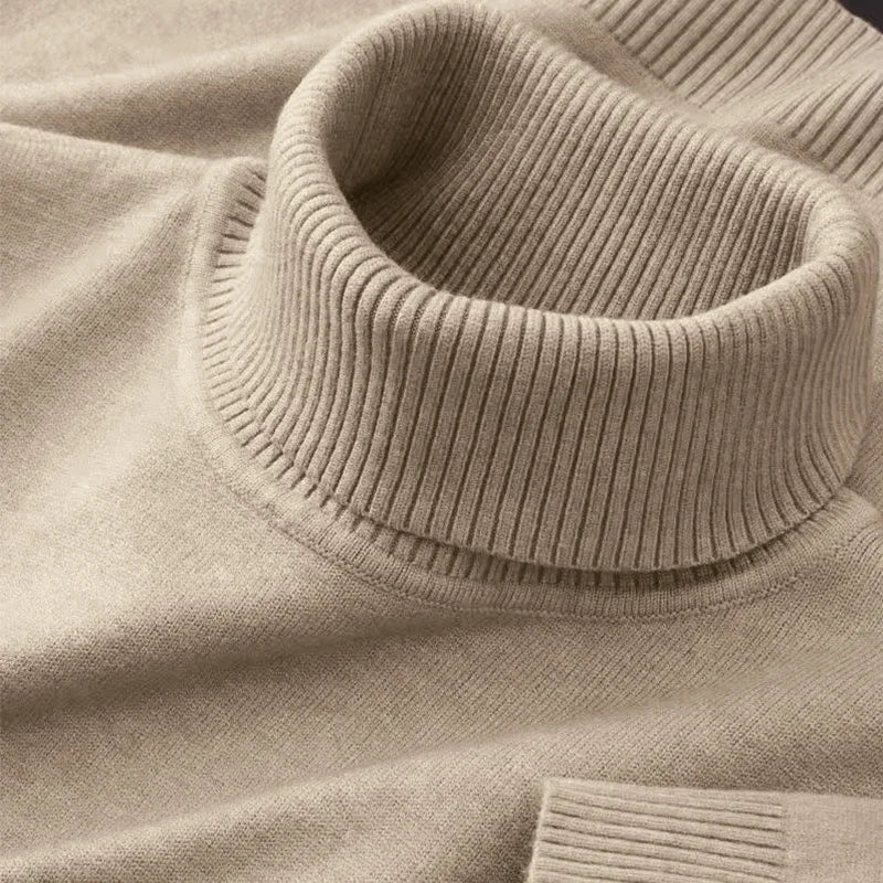 Le Pull Col Roulé en Maille pour Homme