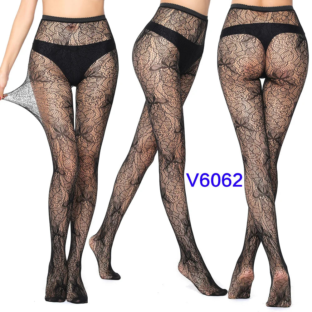 Collants motif arabesques