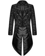 Le Duc Infernal - tailcoat gothique brocart damassé, vue arrière