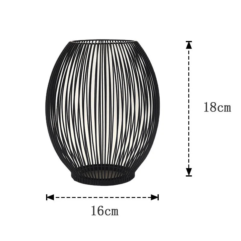 La Lanterne Cage en Fer Noir