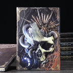Le Grimoire de Poche : carnet A5 à couverture en relief, crâne et serpent