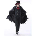 Le Seigneur de Minuit : costume de vampire homme avec cape et haut-de-forme