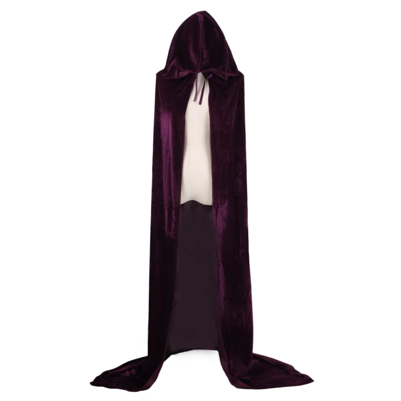 Cape en velours violet