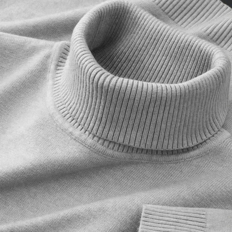Le Pull Col Roulé en Maille pour Homme