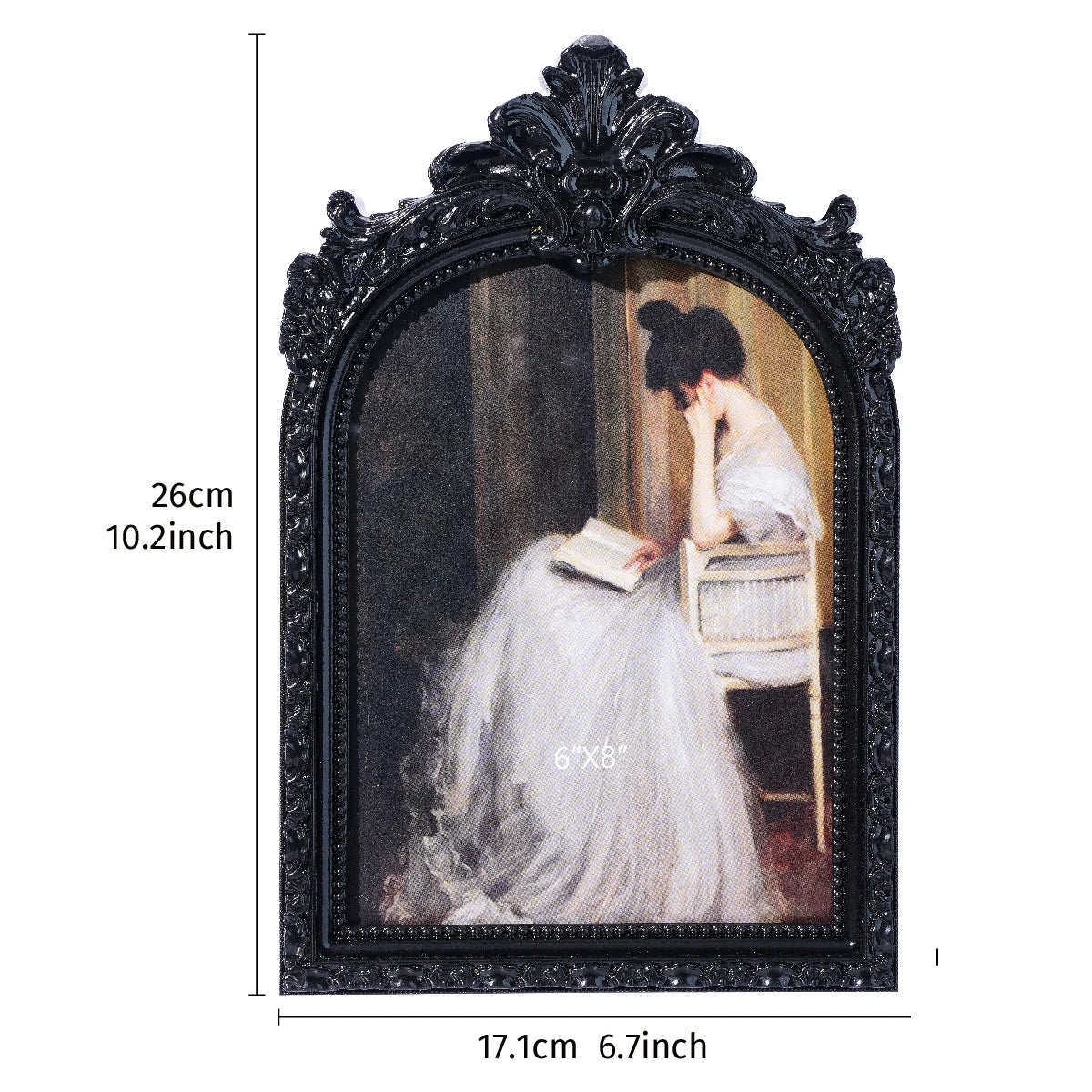Le Cadre du Portrait Noir, taille L : environ 26 × 17,1 cm