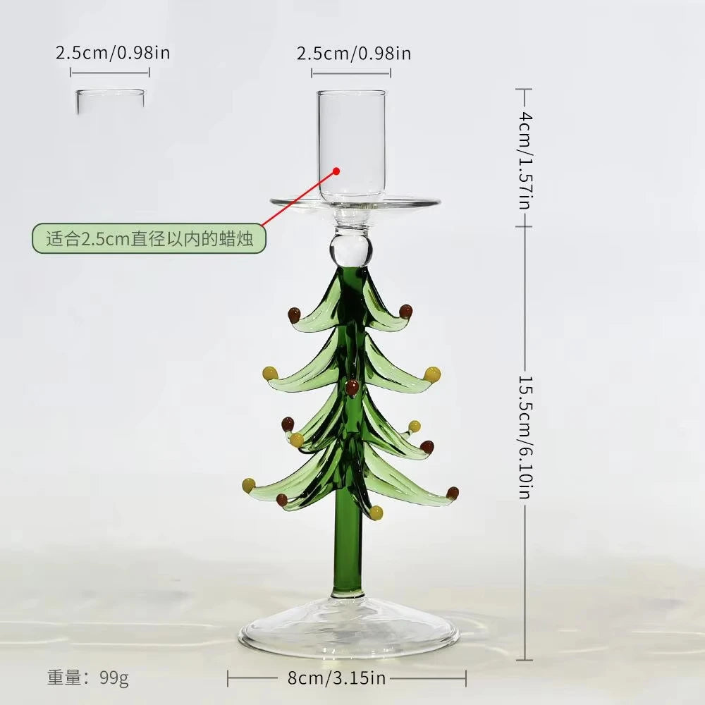 Le Bougeoir Sapin en Verre