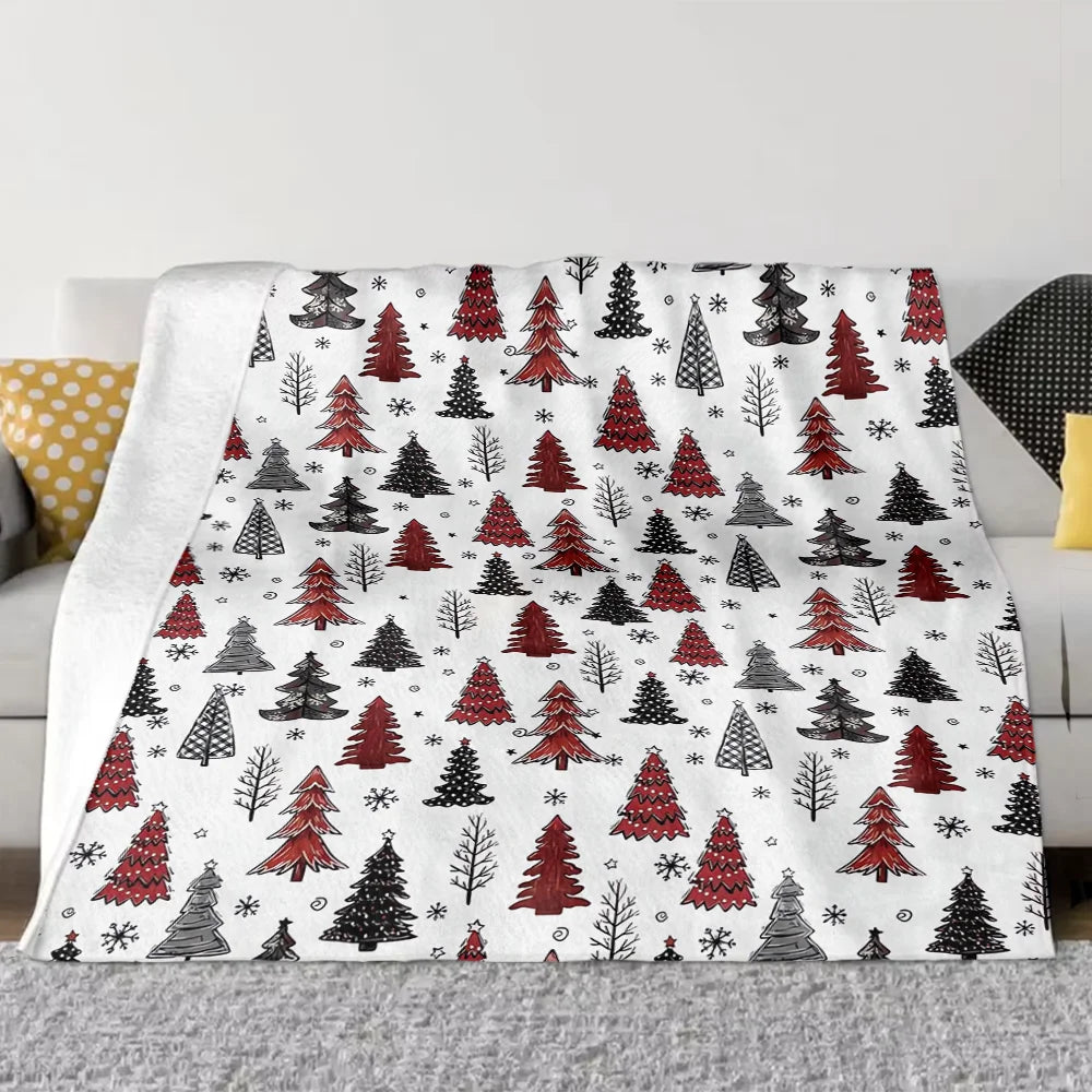 Le Plaid Flanelle aux Sapins à Carreaux