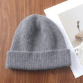 Bonnet en laine mérinos, coloris gris chiné