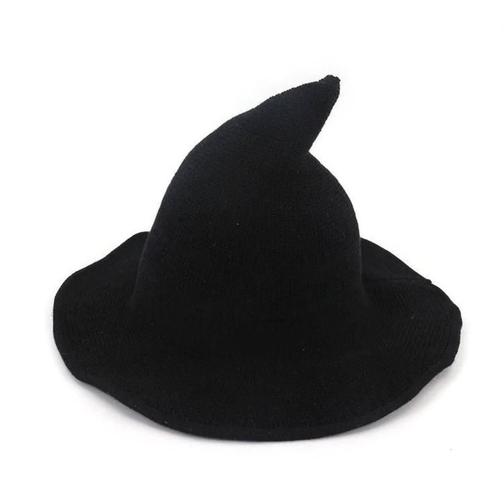 Le Chapeau de la Sorcière Tricotée – Noir