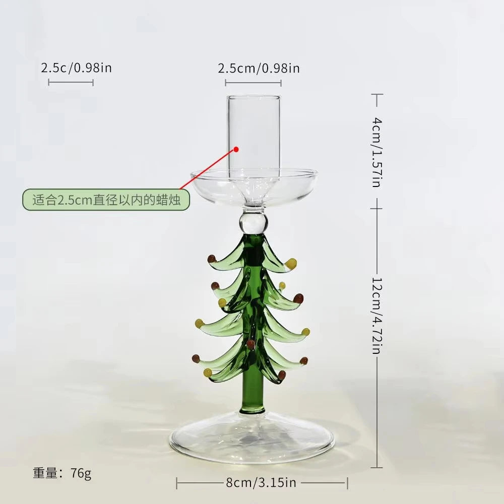 Le Bougeoir Sapin en Verre