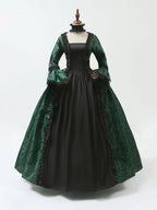 La Robe de la Dame du Manoir, brocart vert