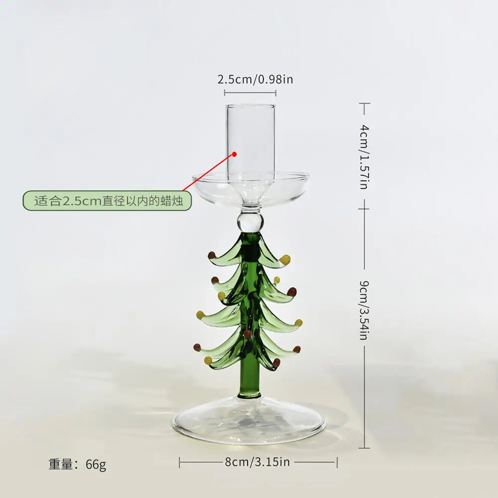 Le Bougeoir Sapin en Verre