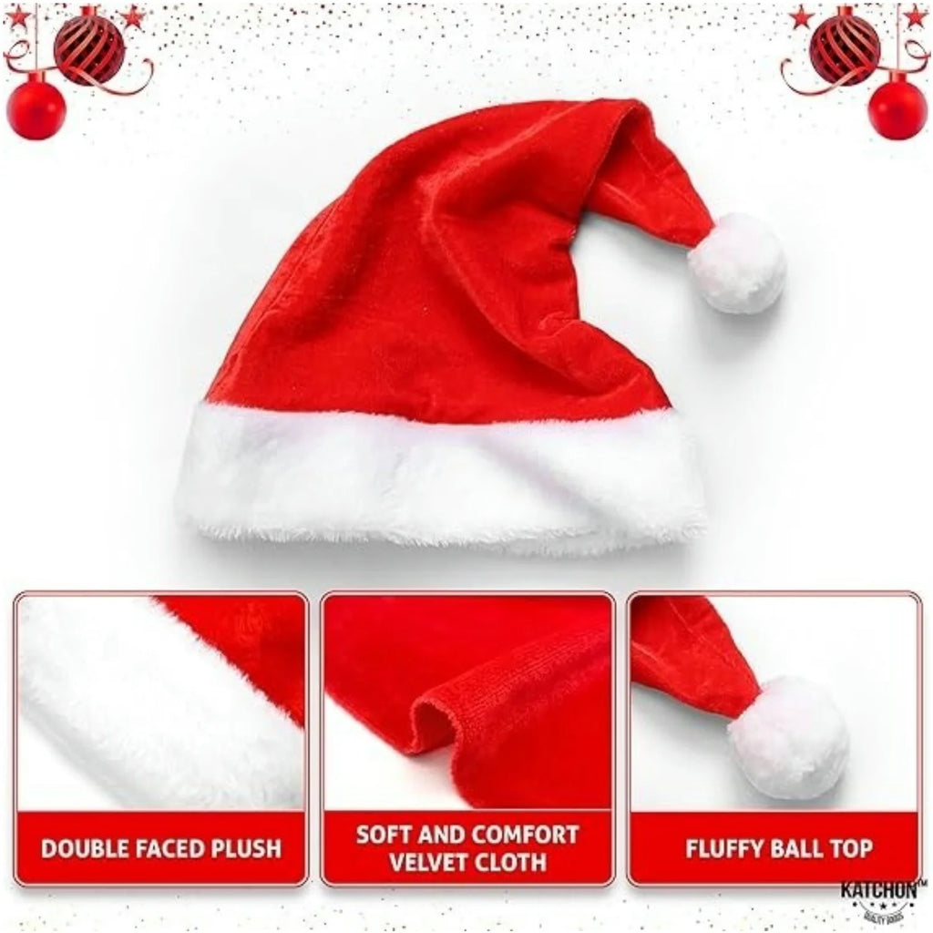 Les Bonnets de Père Noël en Peluche