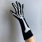 Gants squelette jusqu'au coude