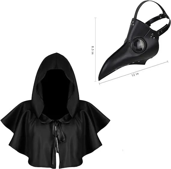 Version masque + capuche : le masque et la capuche-pèlerine